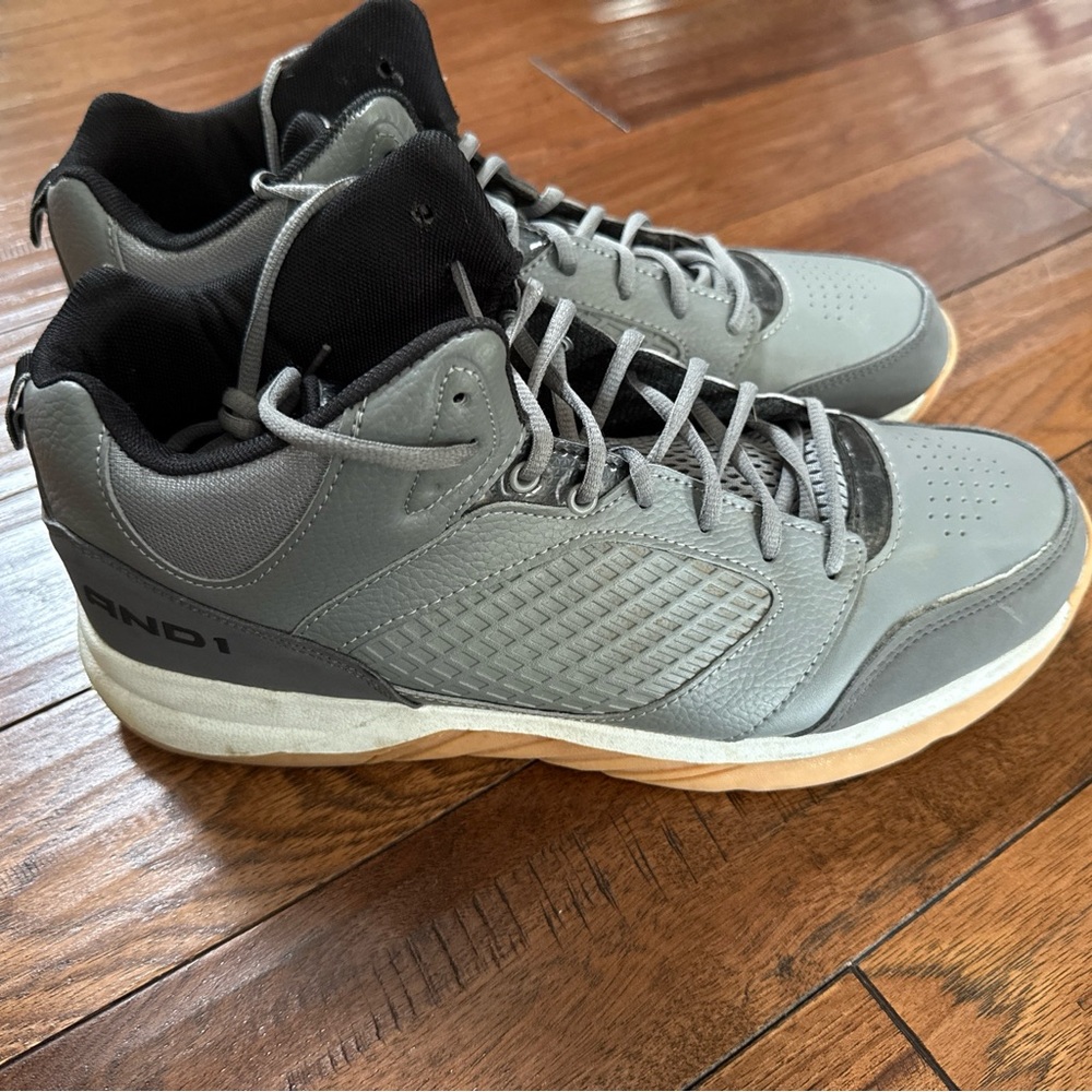 And1 Men Size 13 Gray Athletic Basketball Shoes‎ Sneakers #28802104
